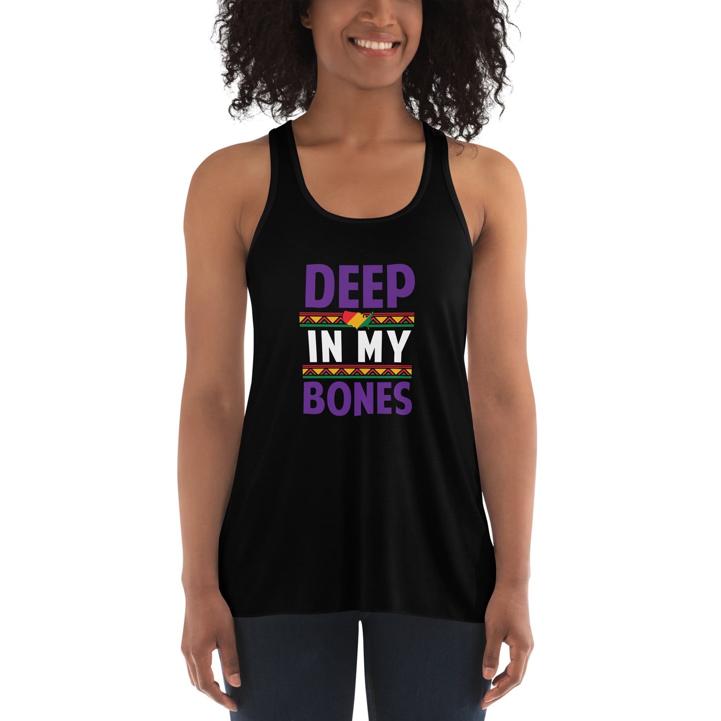 Deep In My Bones- Flowy Racerback Tank